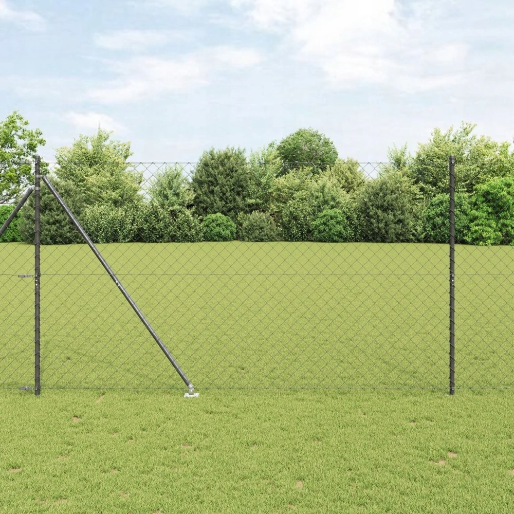 Grandininė tvora su smaigaliais 10 x 1,5 m PVC dengtas plienas