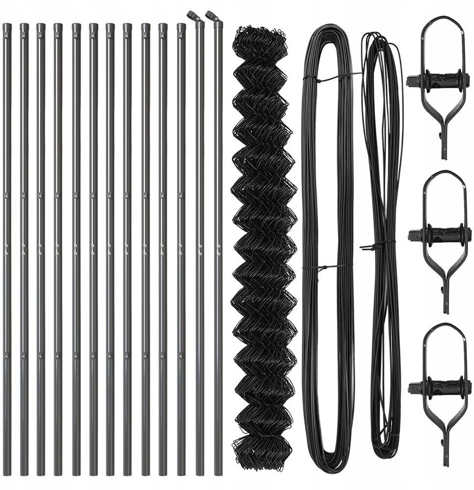 Grandinės tvoros tvirtinimas 25 x 1,6 m PVC dengtas plienas
