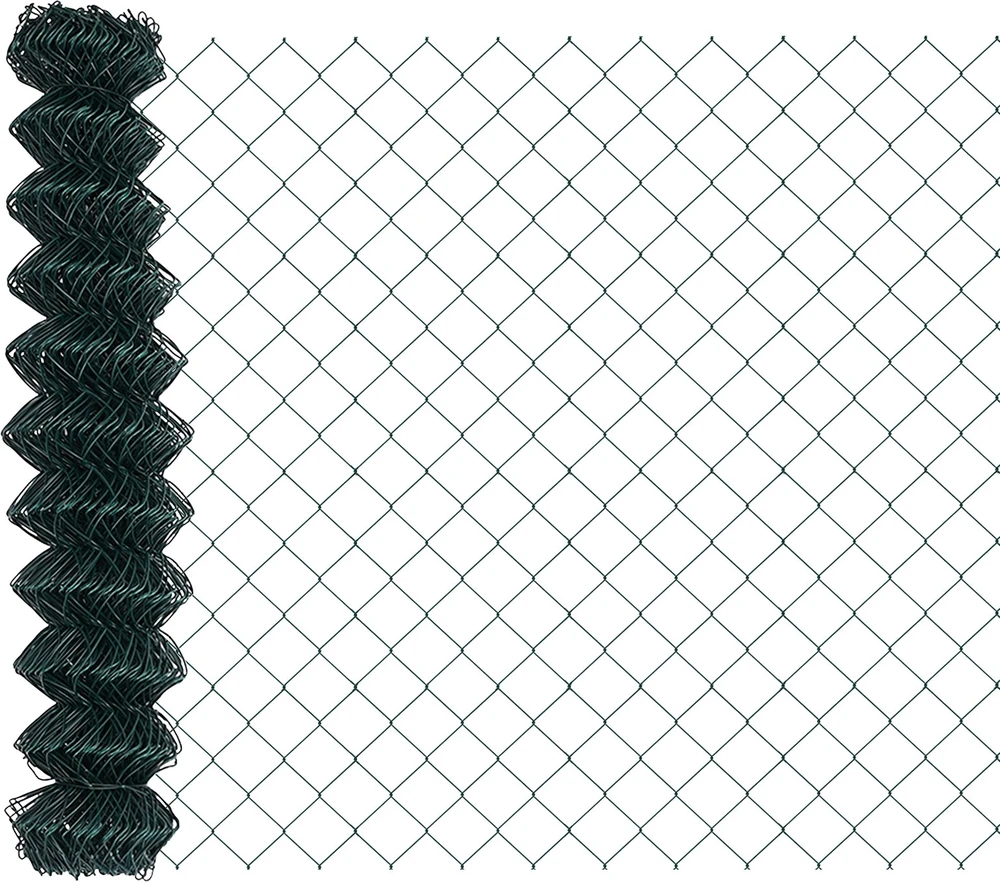 Grandininė tvora su smaigaliais 10 x 1,4 m PVC dengtas plienas