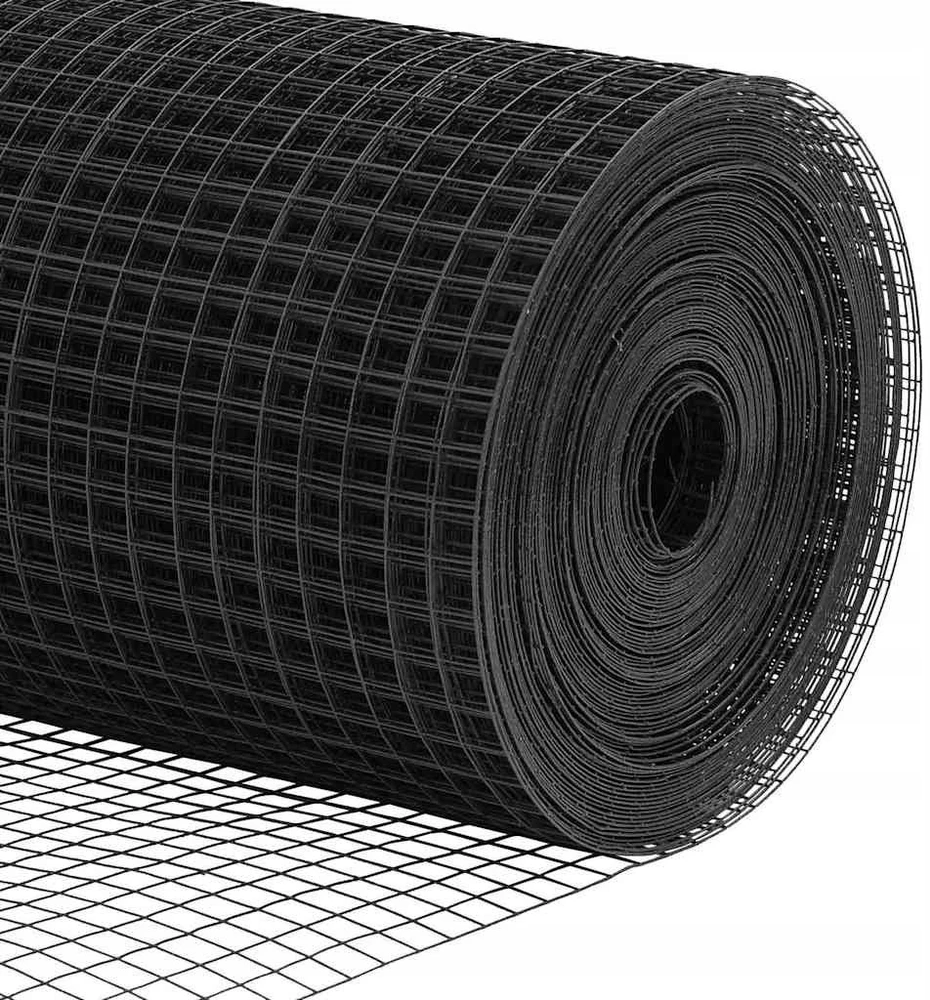 Suvirintas vielos tvora žemės tvirtinimas 50 x 1,2 m Pilka