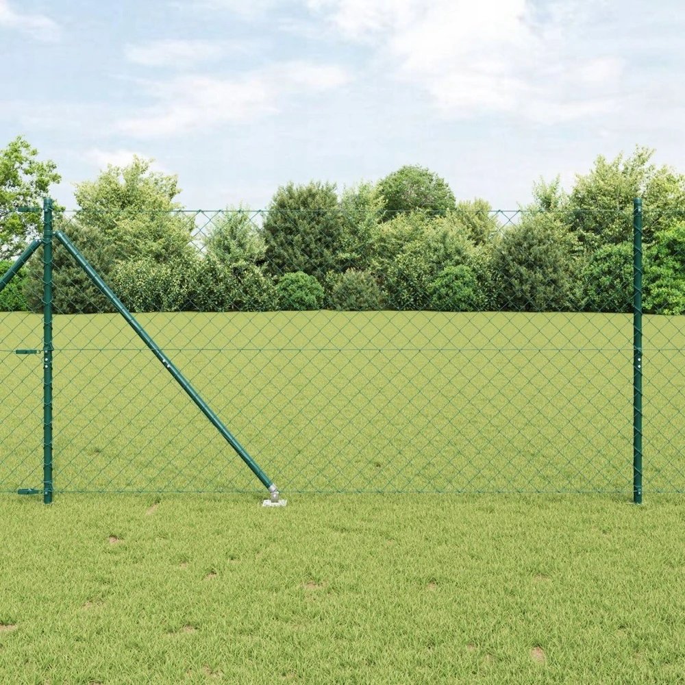Grandininė tvora su smaigaliais 25 x 1,2 m PVC dengtas plienas