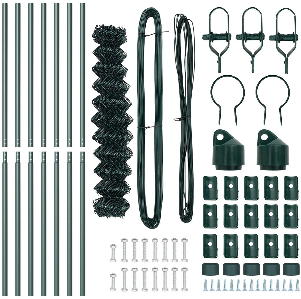 Grandinės tvoros tvirtinimas 10 x 1,4 m PVC dengtas plienas