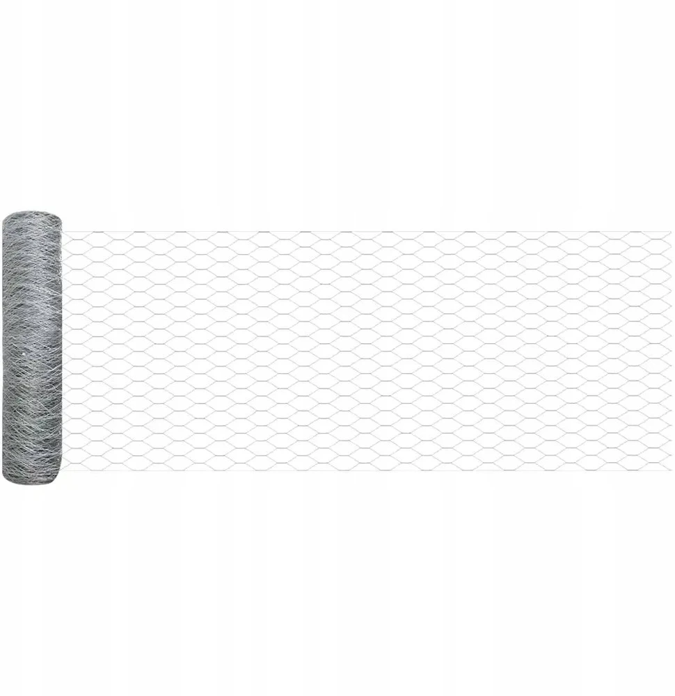 Hexagonal Fence with Post 10 x 0,4 m Galvanizuotas plienas