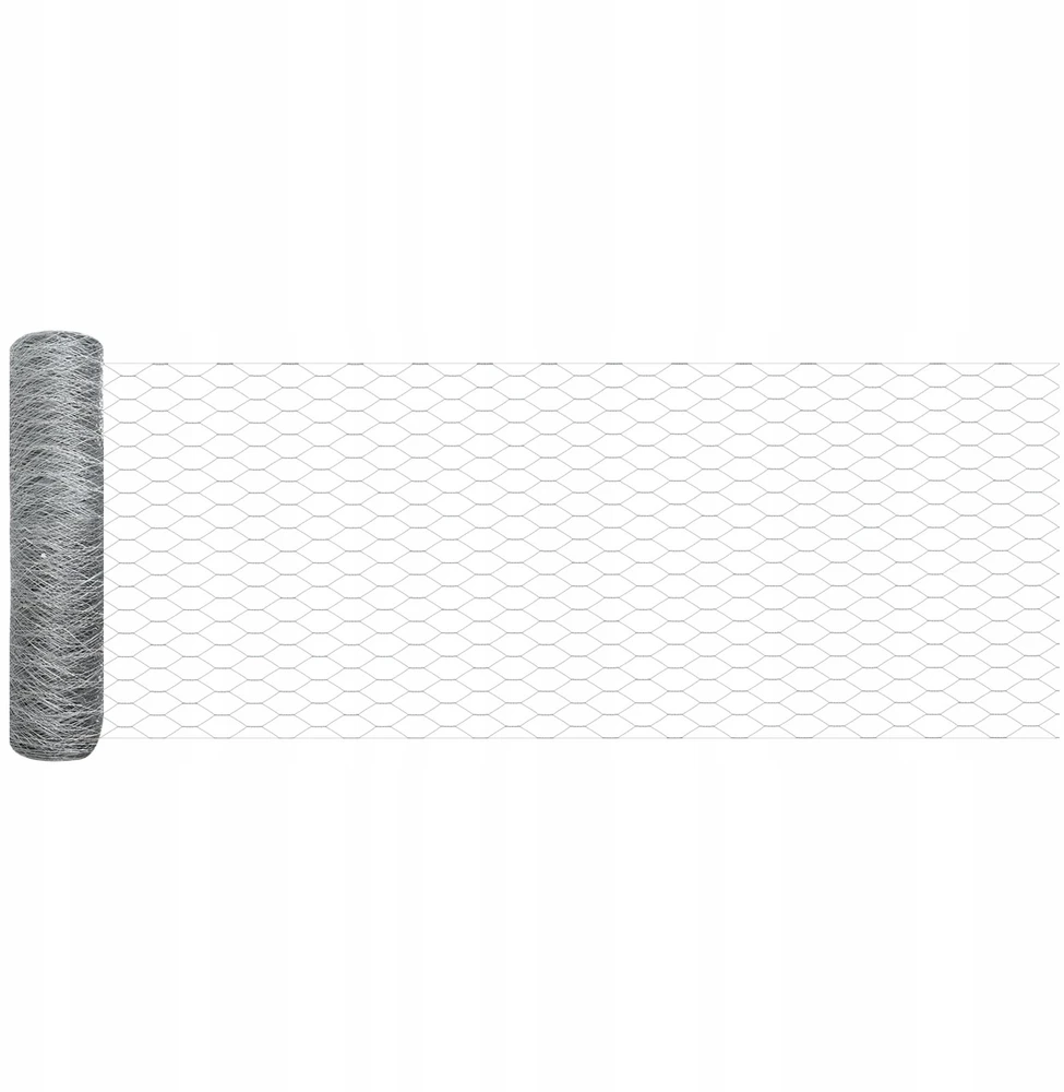 Hexagonal Fence with Post 25 x 0,4 m Galvanizuotas plienas