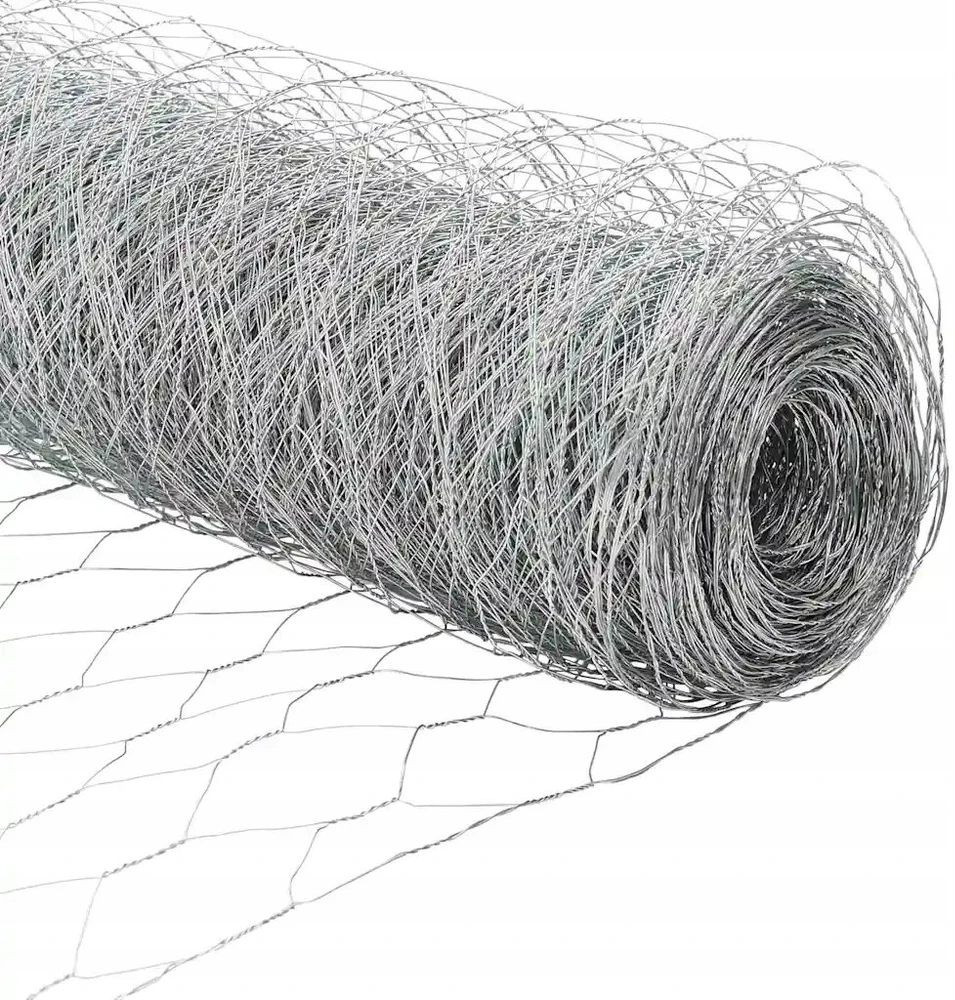 Heksagonalinė tvoros tvirtinimo sistema 25 x 0,4 m Sidabrinė