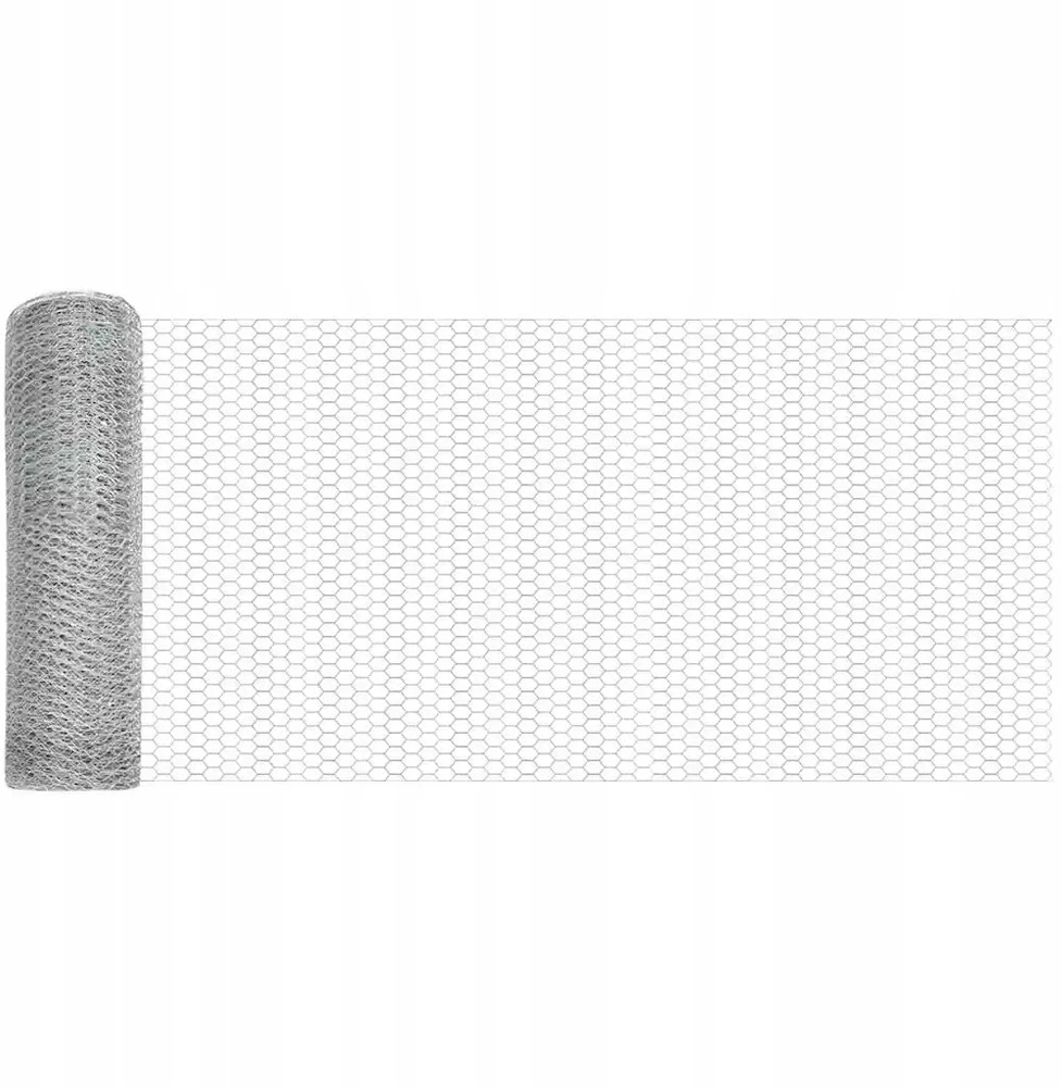 Hexagonal Fence with Post 10 x 0,5 m Galvanizuotas plienas
