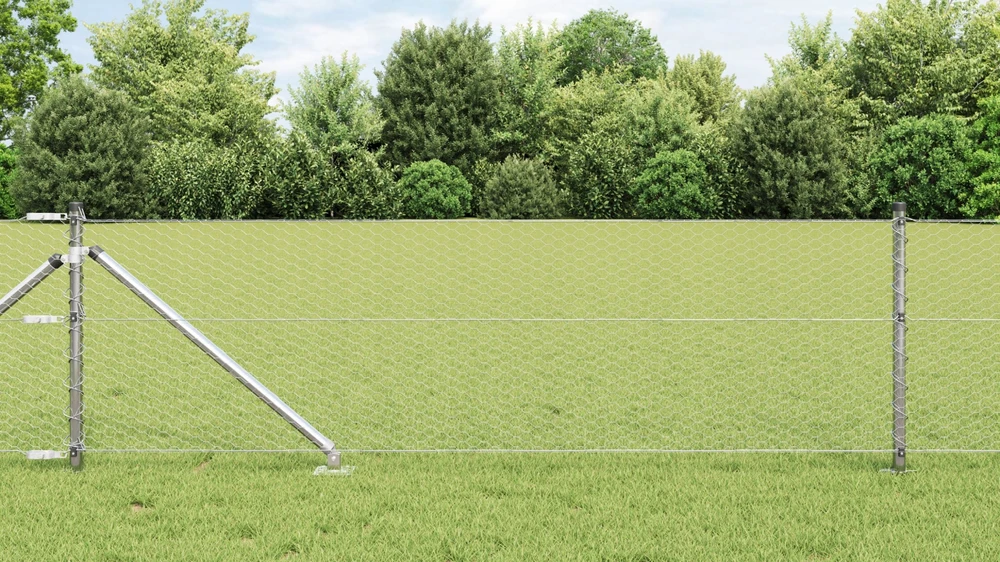 Hexagonal Fence with Post 10 x 0,6 m Galvanizuotas plienas