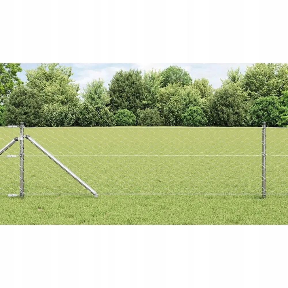 Hexagonal Fence with Post 25 x 0,6 m Galvanizuotas plienas