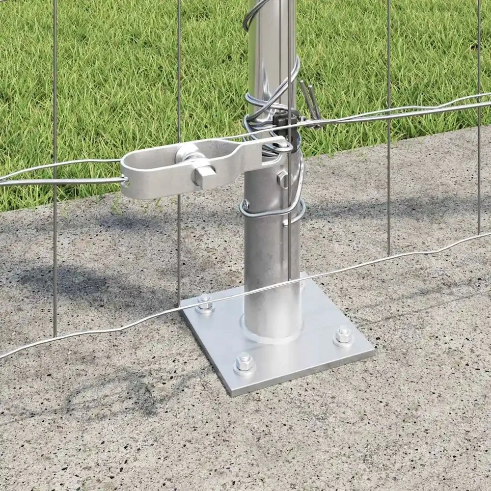 Lauko Euro tvoros su betono pagrindu 10 x 1,2 m Sidabrinė