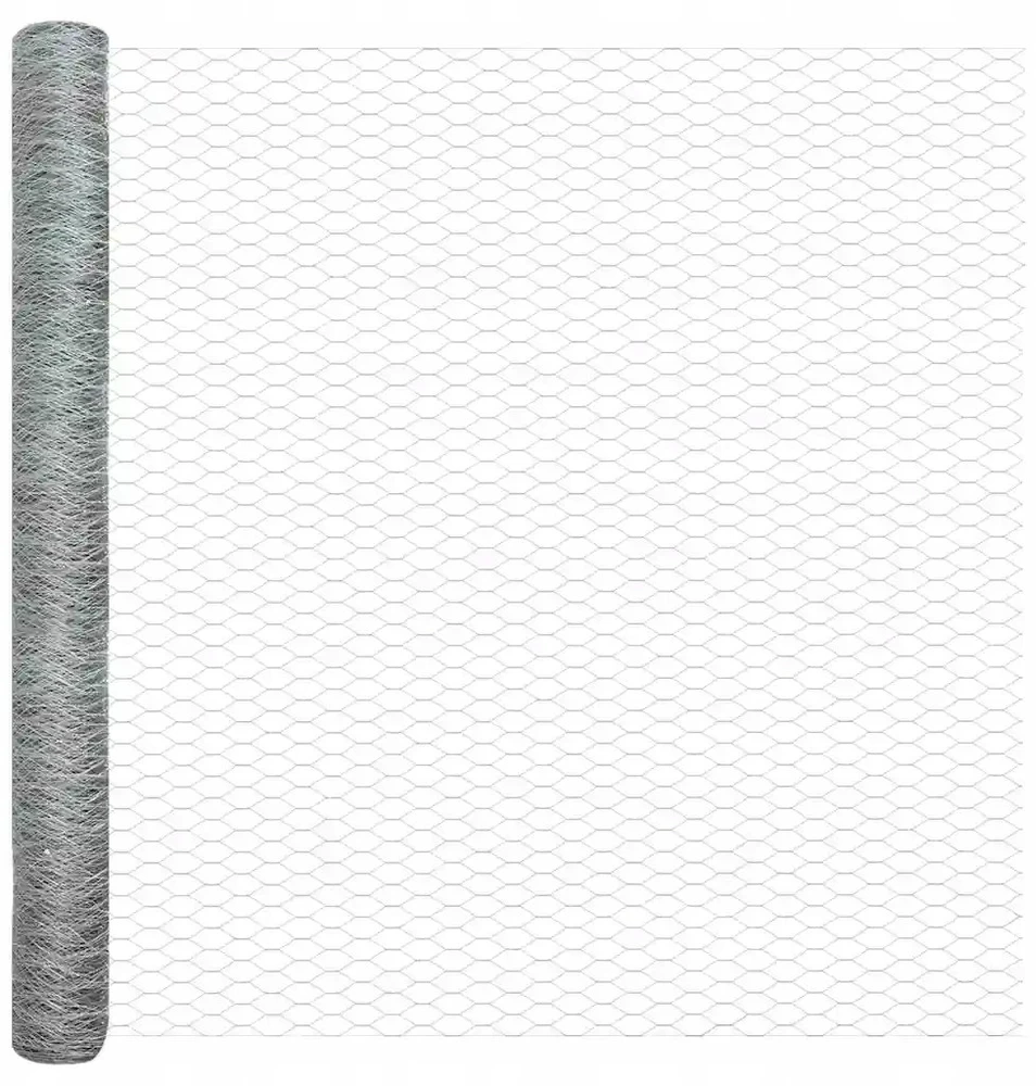 Hexagonal Fence with Post 10 x 1,5 m Galvanizuotas plienas