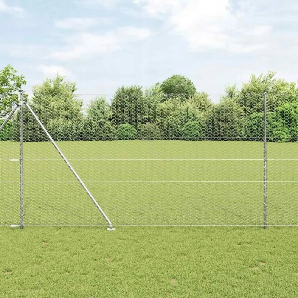 Hexagonal Fence with Post 10 x 1,6 m Galvanizuotas plienas