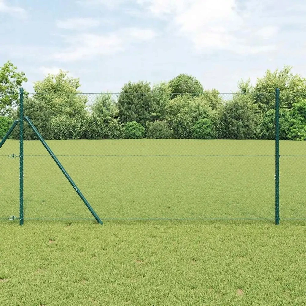 Heksagonalinė tvoros tvirtinimo sistema 10 x 1,4 m Žalia
