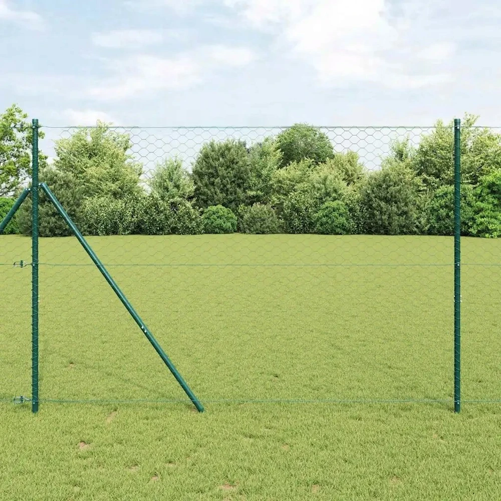 Heksagonalinė tvoros tvirtinimo sistema 10 x 1,6 m Žalia