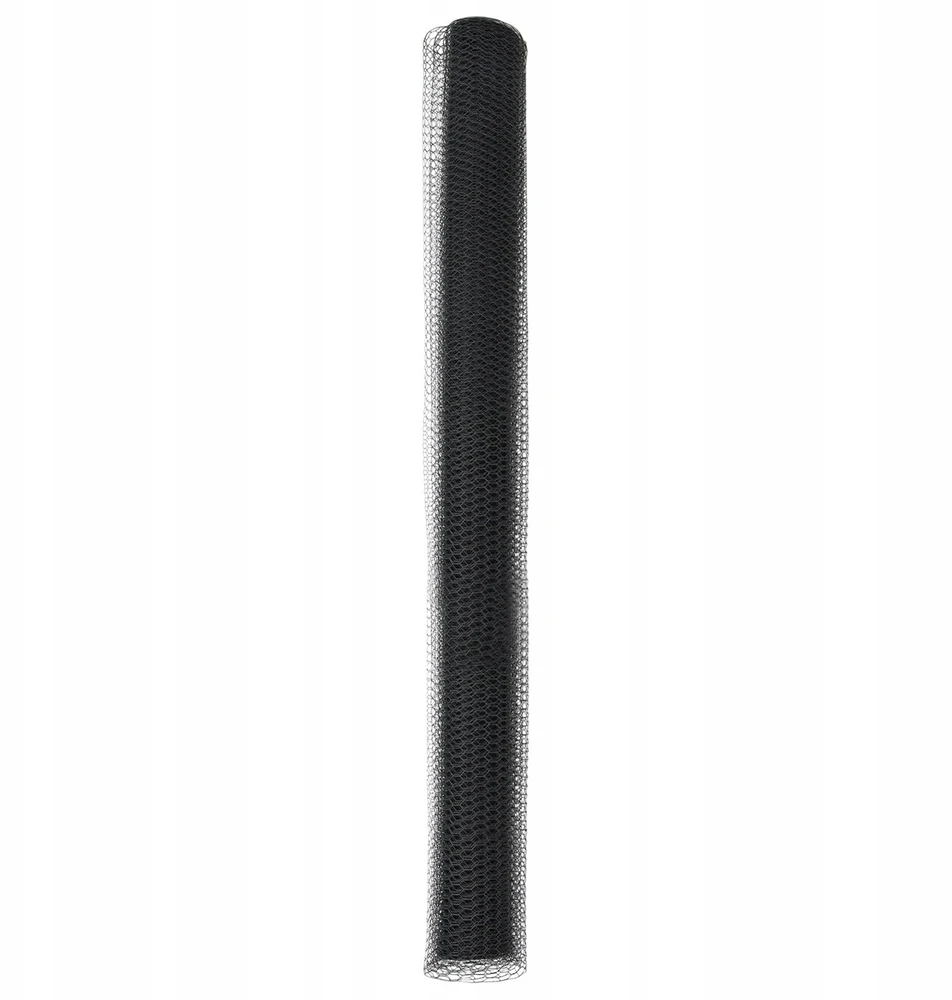Heksagoninė tvora 1,6 x 25 m PVC Pilka