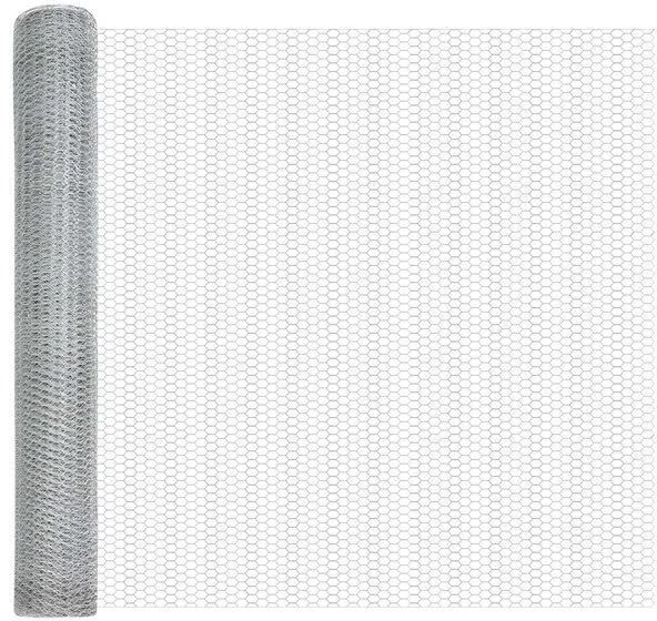 Heksagoninė tvora 1 x 100 m Galvanizuotas plienas Sidabrinė