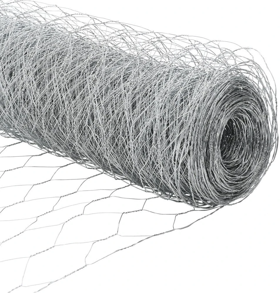 Heksagoninė tvora 1 x 50 m Galvanizuotas plienas Sidabrinė
