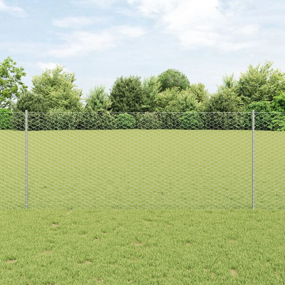 Hexagonal Fence with Post 25 x 1 m Galvanizuotas plienas