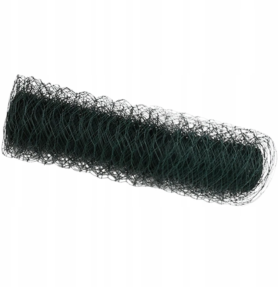 Heksagoninė tvora 0,8 x 100 m PVC Žalia