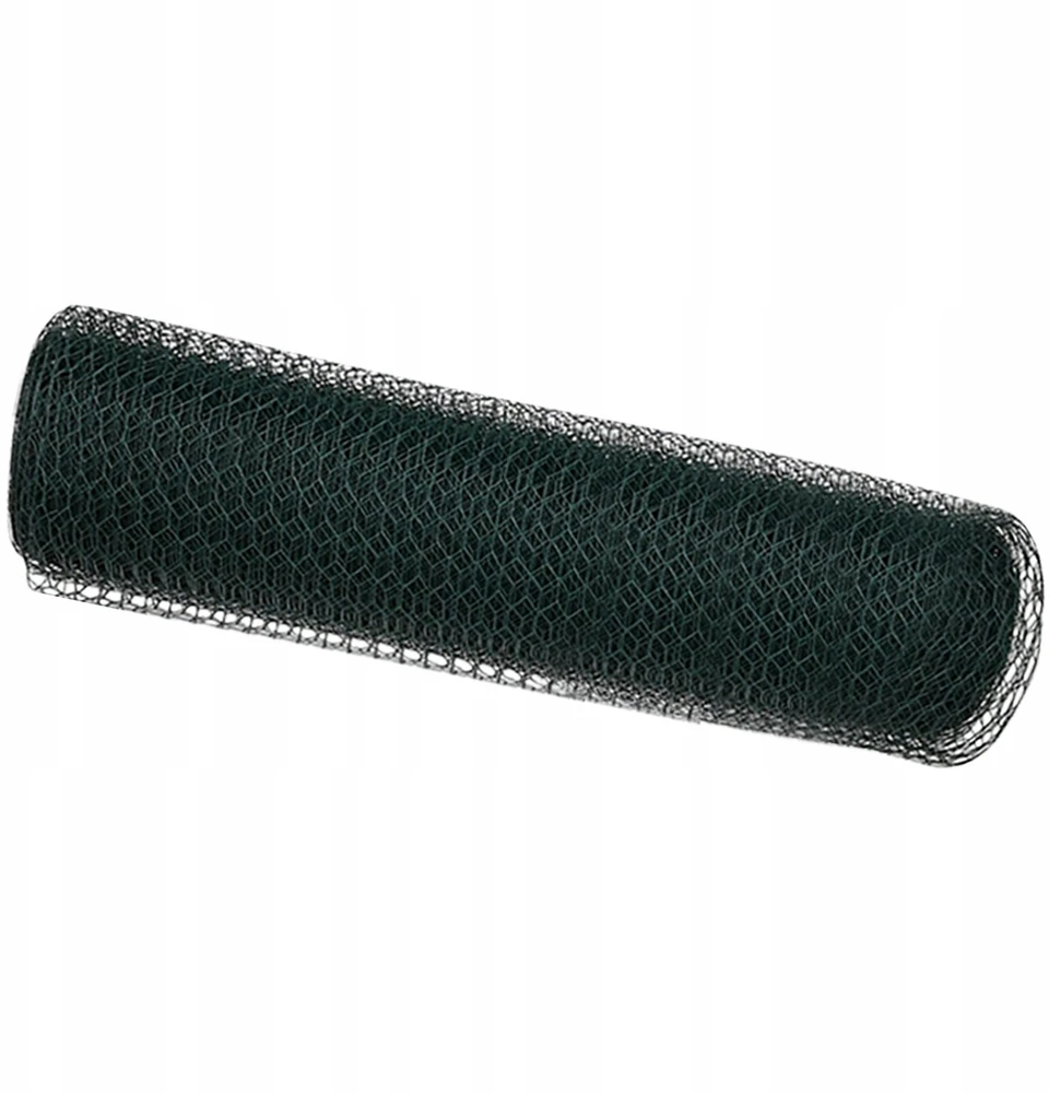 Heksagoninė tvora 0,6 x 100 m PVC Žalia