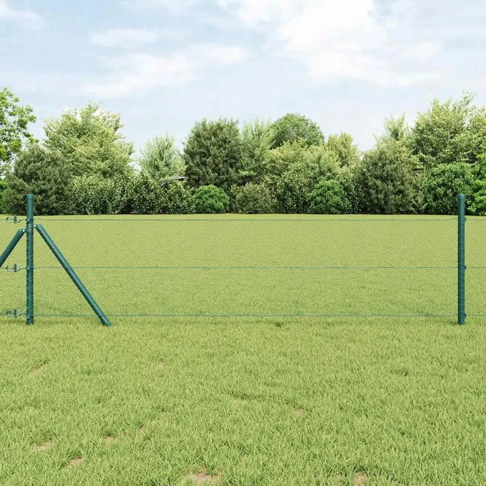 Heksagoninė tvora 0,8 x 50 m PVC Žalia