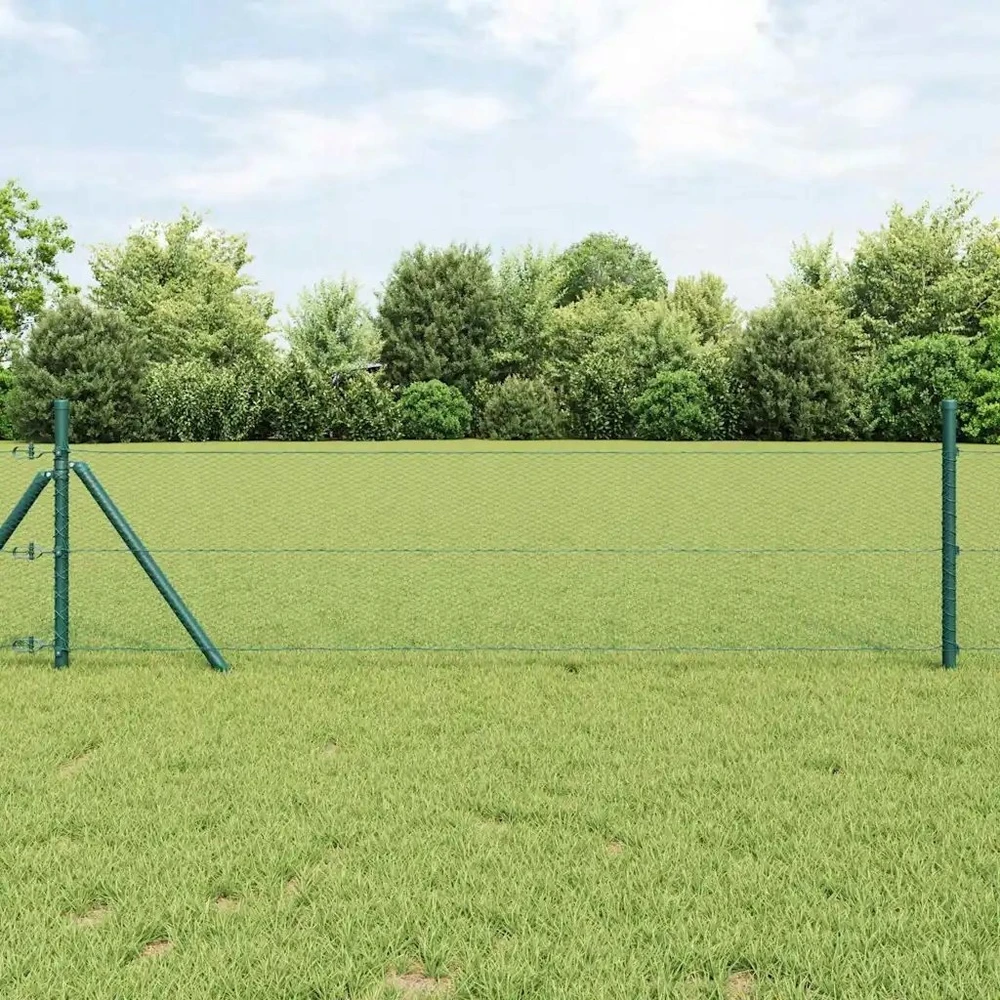 Heksagoninė tvora 1,4 x 25 m PVC Žalia