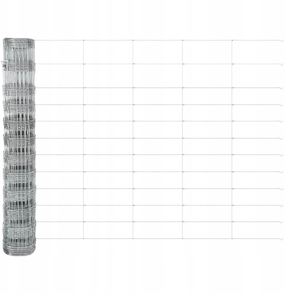 Suvirinta vielos tvora su betono baze 50 x 1,2 m Sidabrinė