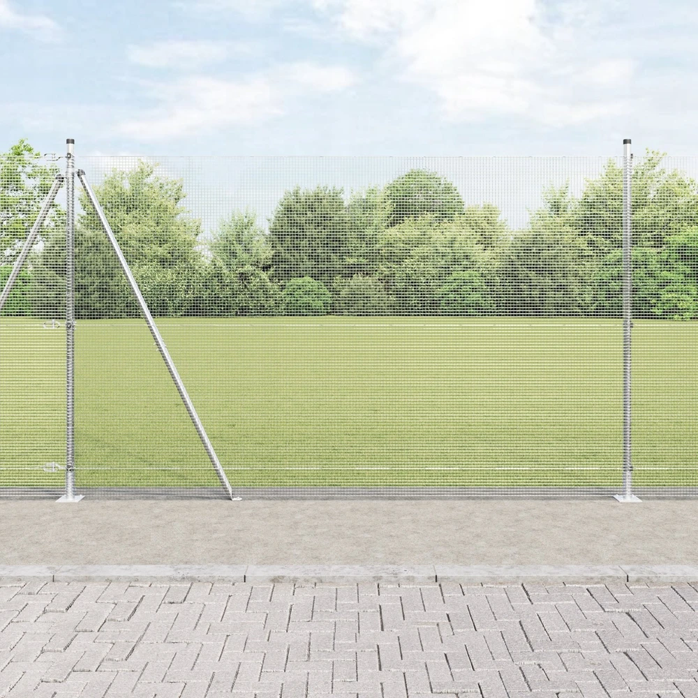 Suvirinta vielos tvora su betono baze 25 x 1,4 m Sidabrinė