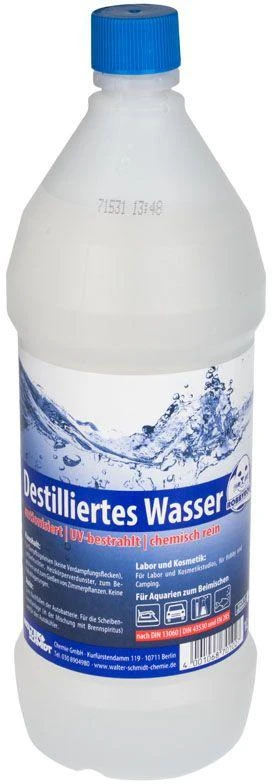 Kein Hersteller Distilled water (DIN 13060, DIN 43530 & EN 285) – 1 litre