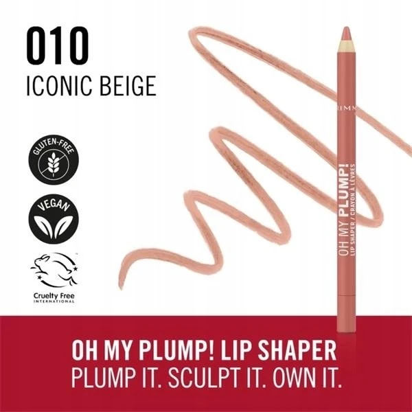 Rimmel Oh My Plump! konturówka do ust 010 Iconic rusvai gelsvas 1.2g