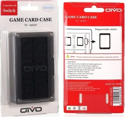Oivo nešiojimo dėklas 24 žaidimams, skirtas Nintendo Switch