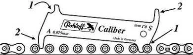 „OkBaby OK Baby“ grandinės susidėvėjimo matuoklis ROHLOFF CALIBER 2 (ROL-3000)