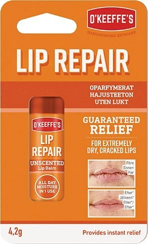 Okeeffes Okeeffes Lip Repair Unscented Lūpų balzamas