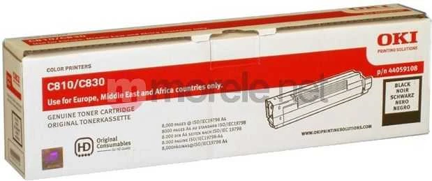 OKI 44059108. Toneris OKI juodas 8000pgs C810/C830