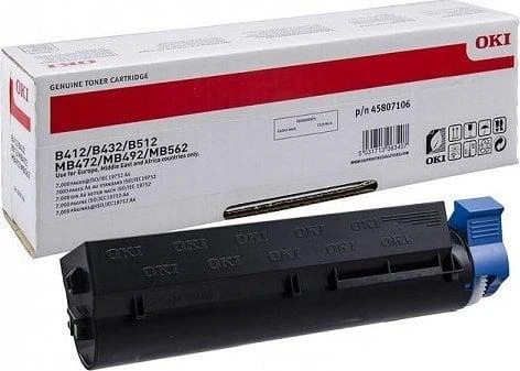 OKI Toneris, skirtas 7 000 puslapių, skirtų MB472 MB492 MB562 B412 B432 ir B512