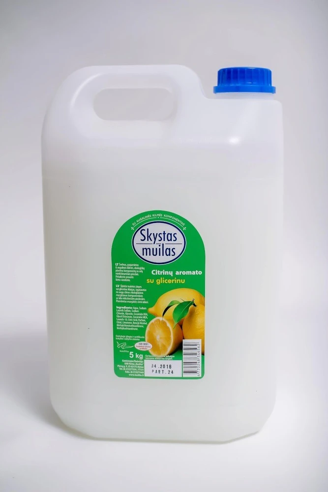 Koslita Skystasis muilas su glicerinu, 5 l, citrinų kvapo