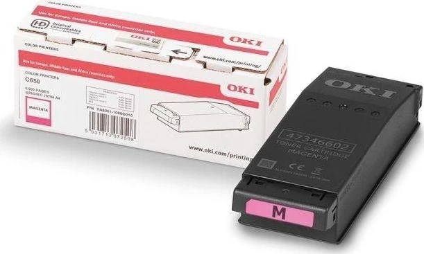 "oki" originalus toneris 09006128, magenta, 6000p, oki c650, c650dn, o
