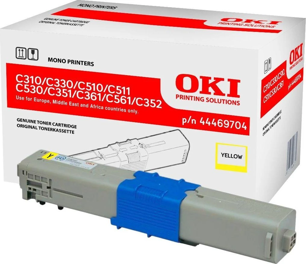 OKI 44469704 Toneris OKI geltona 2000psl C310/330/510/530/351/361/561/352/361/362