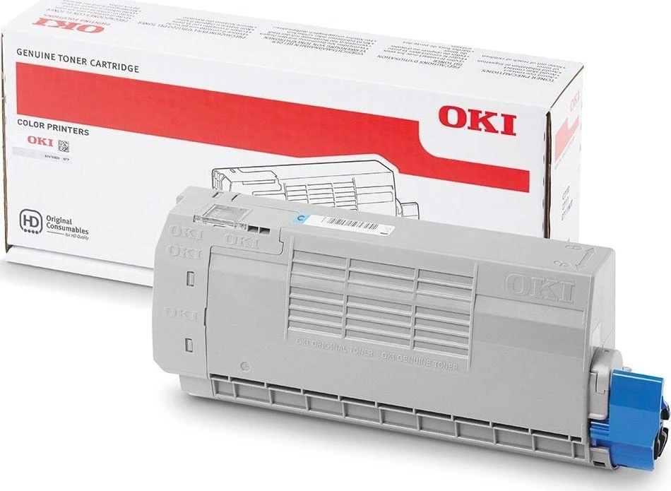 OKI Cyan Toneris Cartridge Originalus Žydras