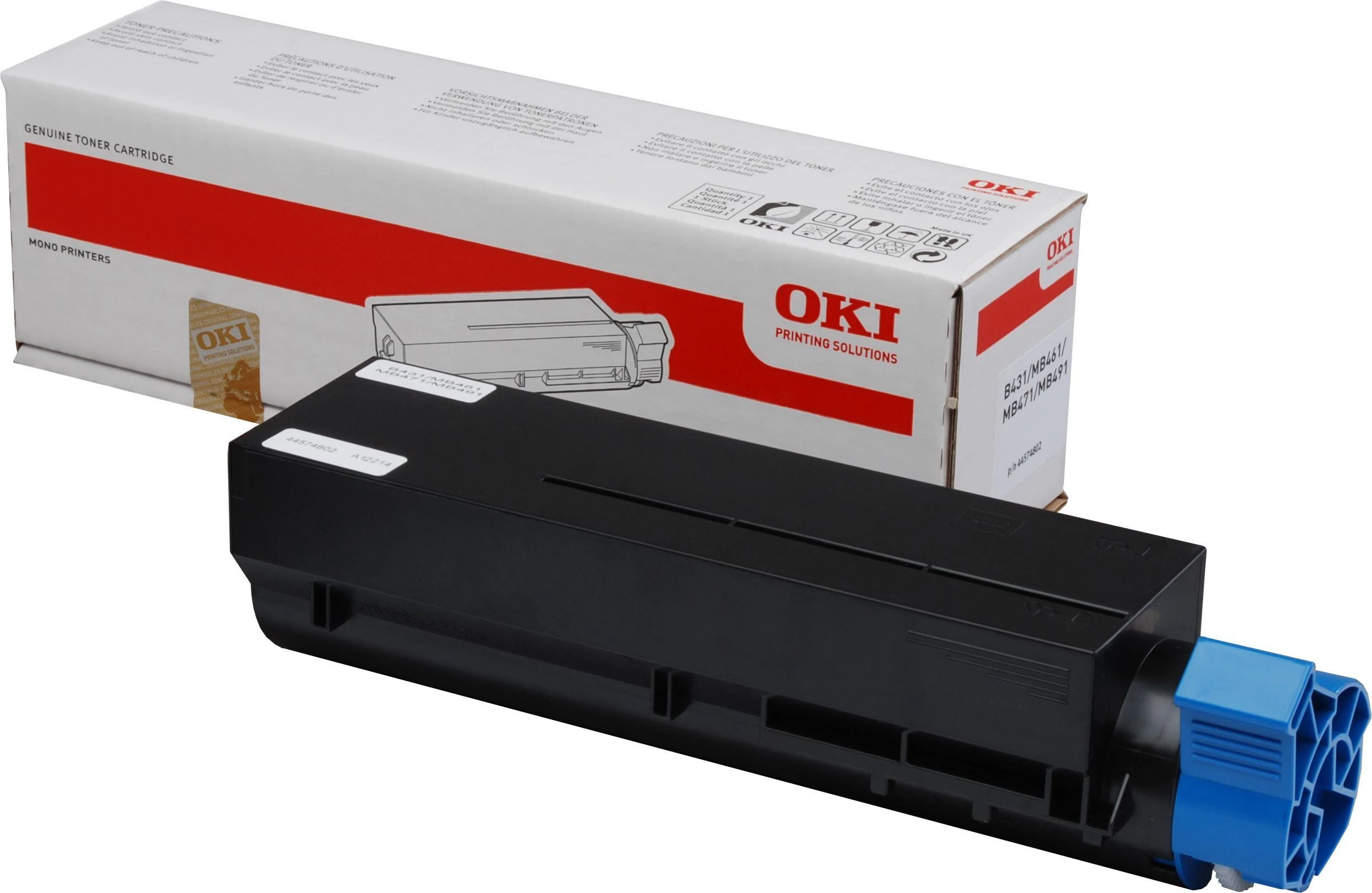 OKI kasetė juodas 7000 puslapis skirtas MB461 MB471 MB491 B431