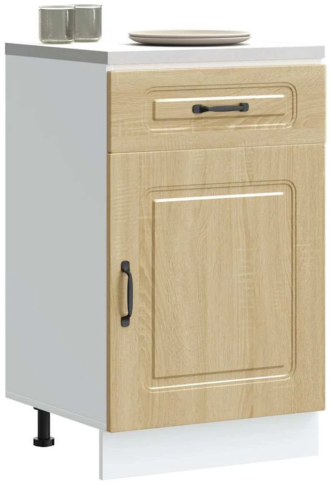 Okmed Kitchen Base Cabinet "Kalmar" Sonoma Oak Engineered Wood