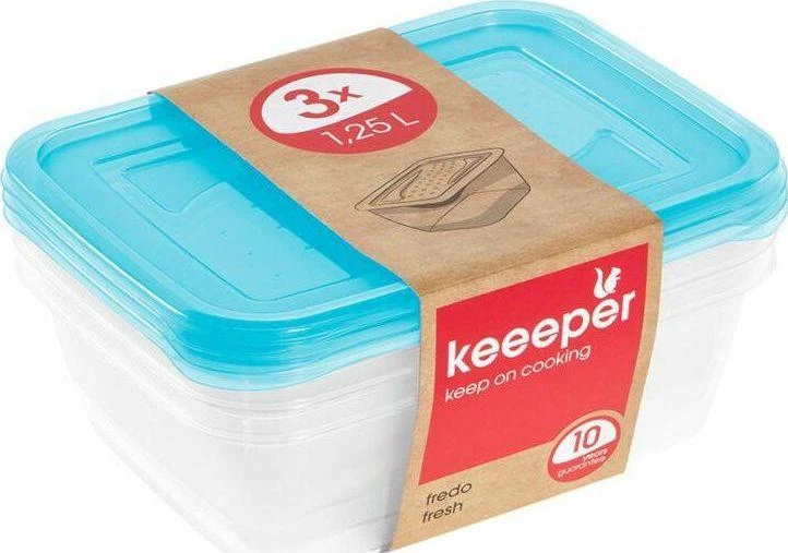 Keeeper Šaldymo indeliai "Fredo" 1.25l, 3vnt.