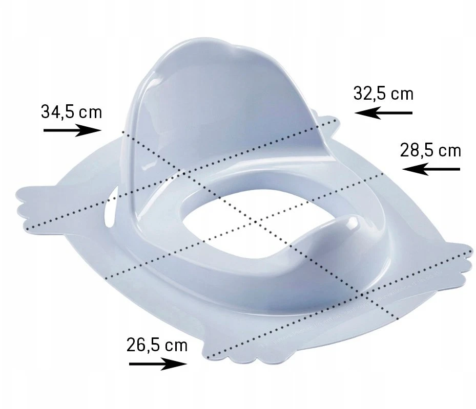 OKT Kids ABAKUS – tualeto dangtelio įdėklas Thermobaby mėlynas (AB210)