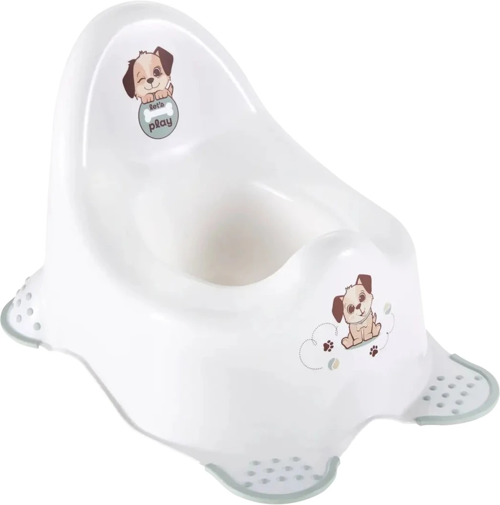 Keeeper Pot Adam "Dog" 38x27x23.5cm baltas