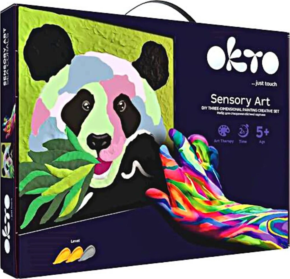 OKTO ARTISTIC KIT 3D modeliavimas ir dažymas DIY "Panda" DOVANA