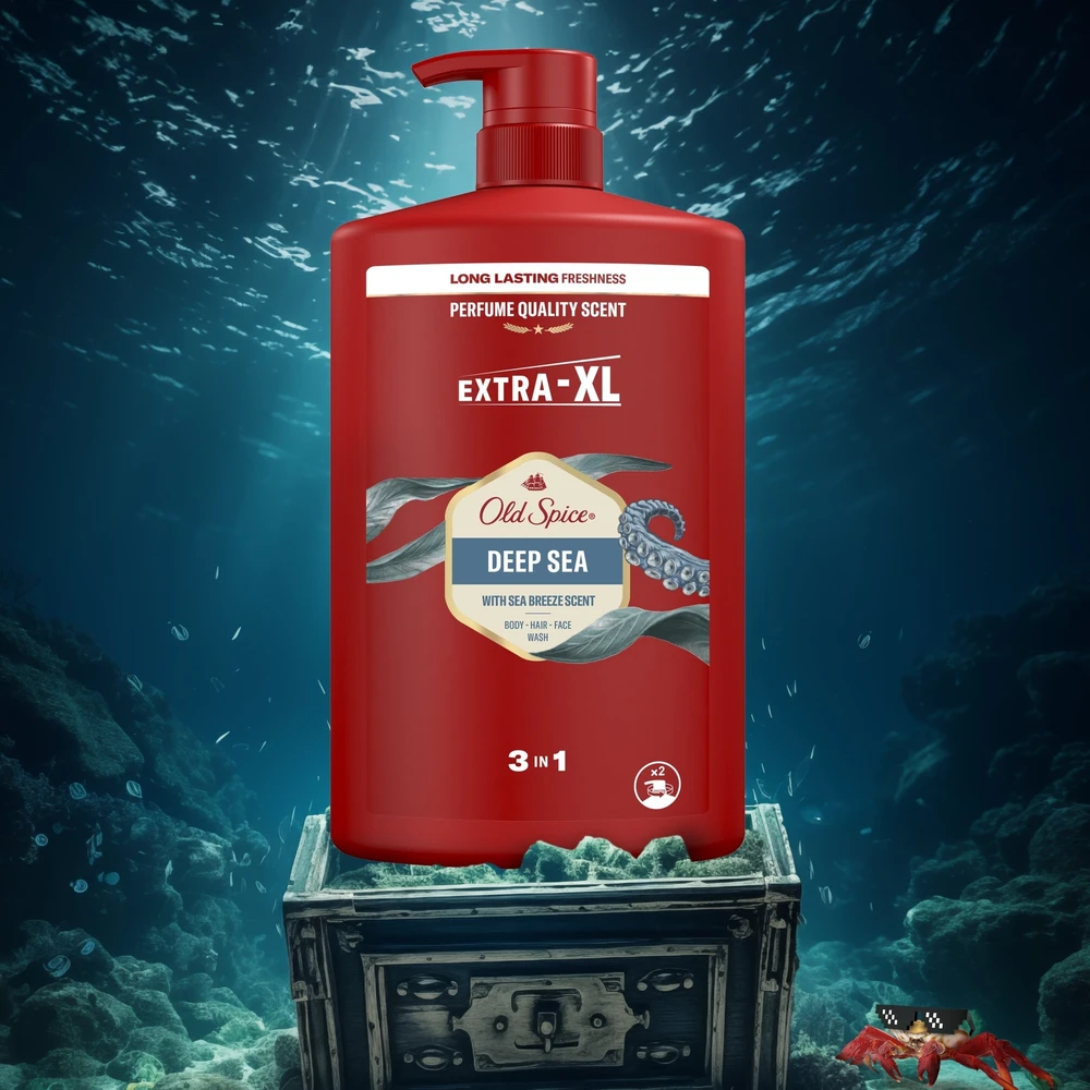 Old Spice Deep Sea Dušo želė dušo želė vyrams, 1000 ml