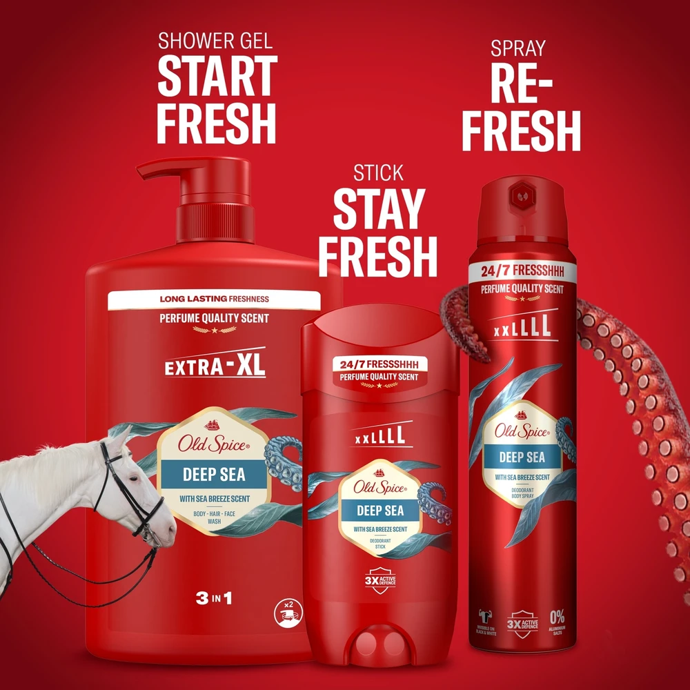 Old Spice Deep Sea Dušo želė dušo želė vyrams, 1000 ml