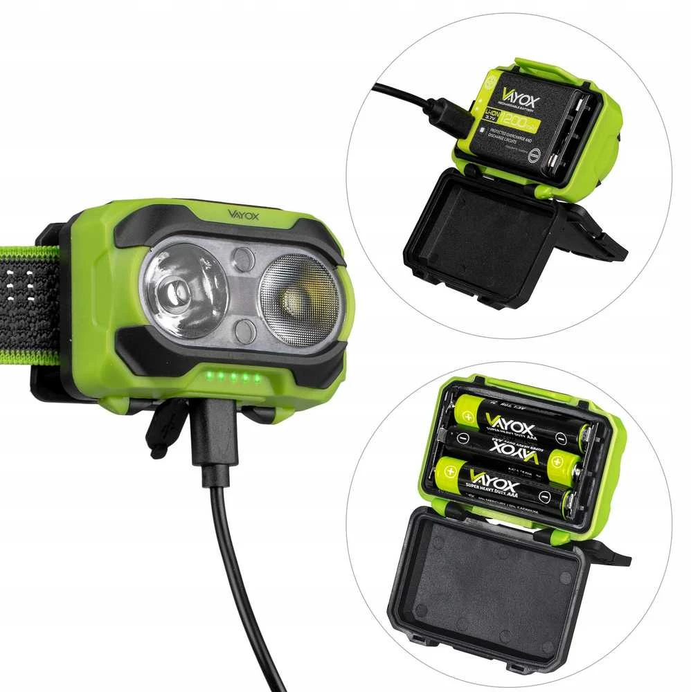 Priekinis žibintas 600lm IP44 TwinBeam Pro serijos VA0361 Vayox