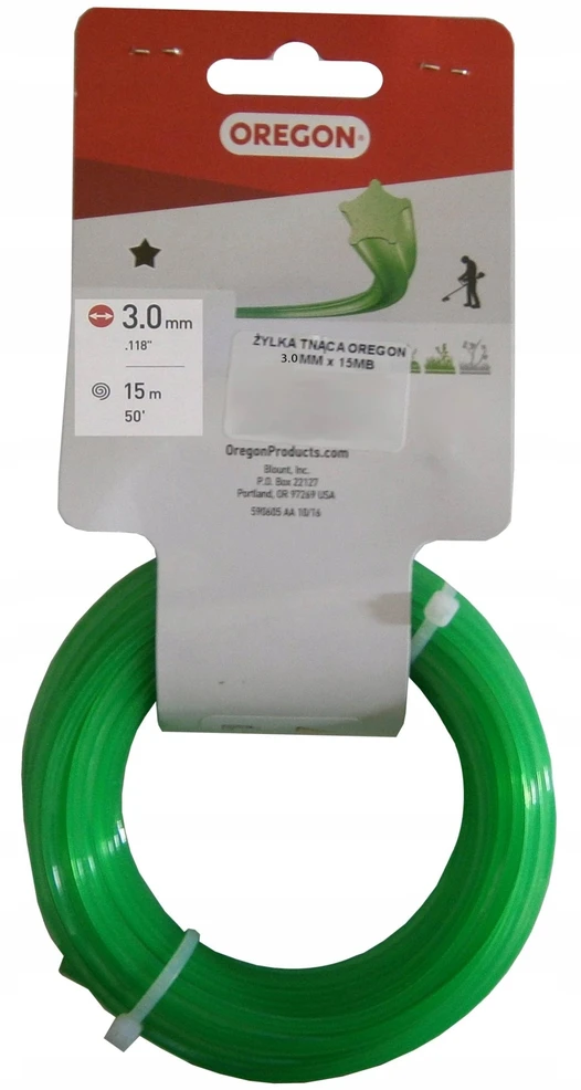 Oleo-Mac OREGON PJOVIMO VALAS KRŪMAPJOVEI ŽVAIGŽDUTĖ 3,0mm x 15m