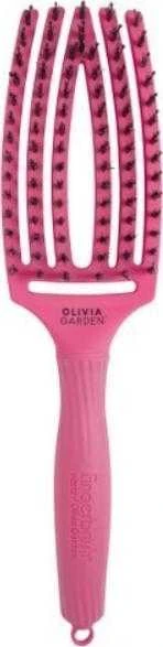 Plaukų šepetys džiovinimui Olivia Garden Fingerbrush Hot Rožinė Medium