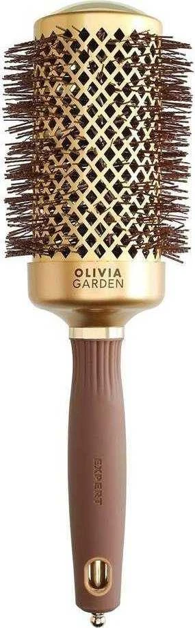 Plaukų šepetys džiovinimui Olivia Garden Expert Blowout Shine Gold&Brown 55 mm